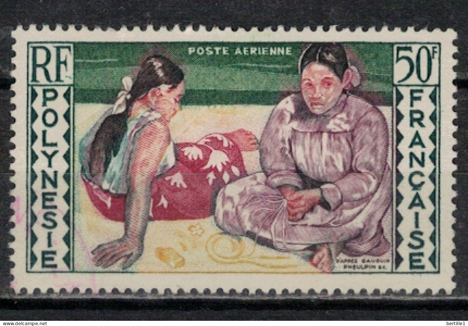 POLYNESIE FRANCAISE             N°  YVERT  PA 2 ( 6 ) OBLITERE    ( OB 11/ 30 ) - Used Stamps