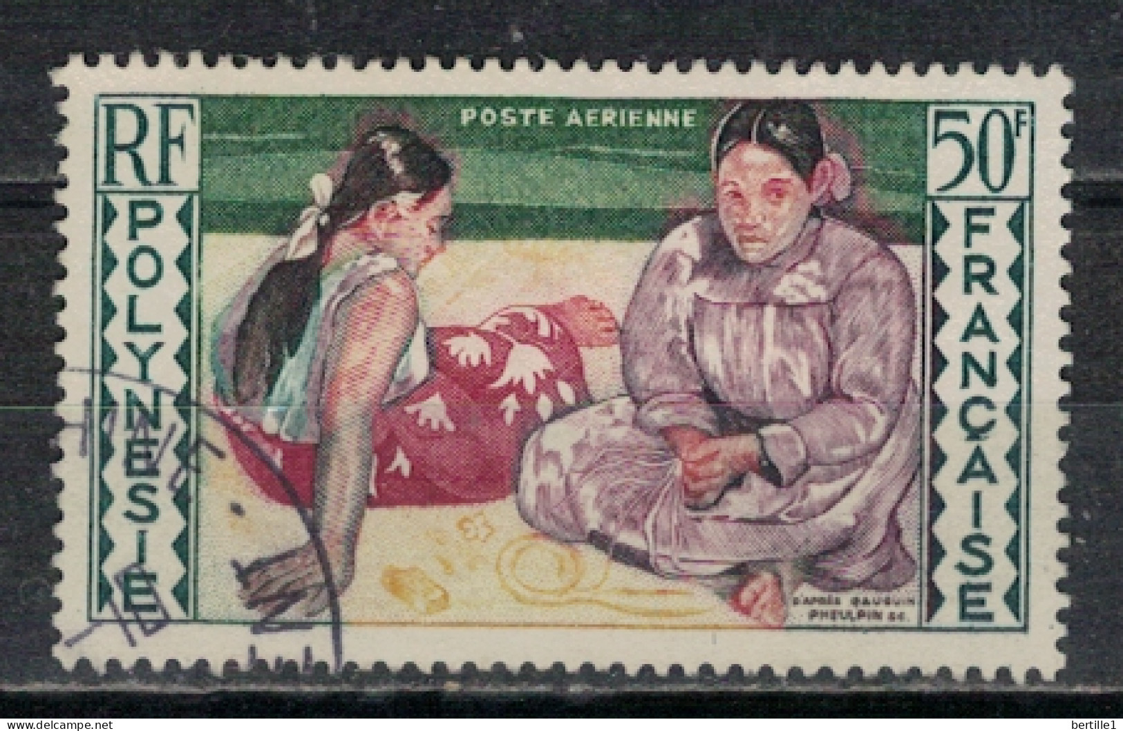 POLYNESIE FRANCAISE             N°  YVERT  PA 2 ( 14 ) OBLITERE    ( OB 11/ 30 ) - Used Stamps