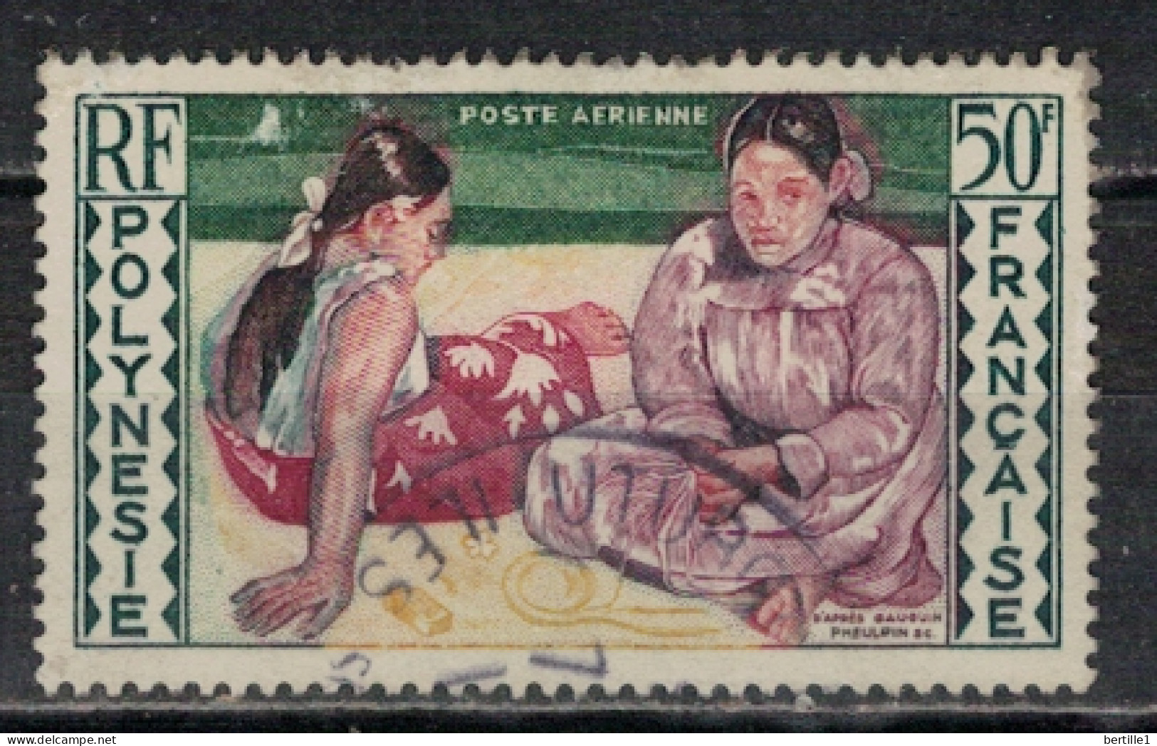 POLYNESIE FRANCAISE             N°  YVERT  PA 2 ( 25 ) OBLITERE    ( OB 11/ 30 ) - Used Stamps