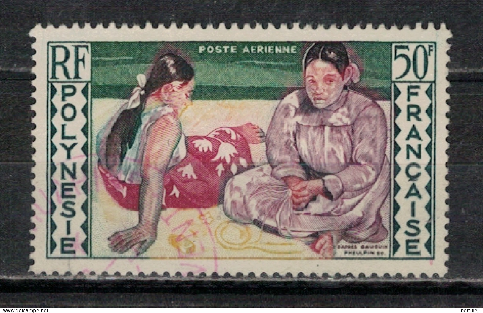 POLYNESIE FRANCAISE             N°  YVERT  PA 2 ( 27 ) OBLITERE    ( OB 11/ 30 ) - Used Stamps