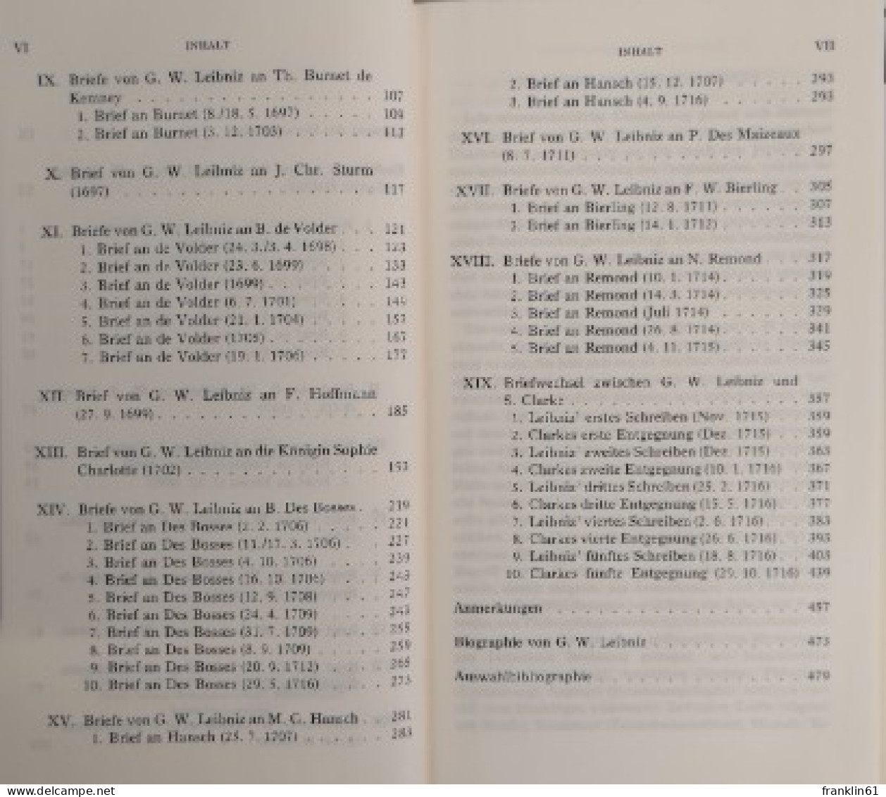 Leibniz, Gottfried Wilhelm. Philosophische Schriften 5.2.  Briefe Von Besonderem Philosophischen Interesse. Di - Filosofie