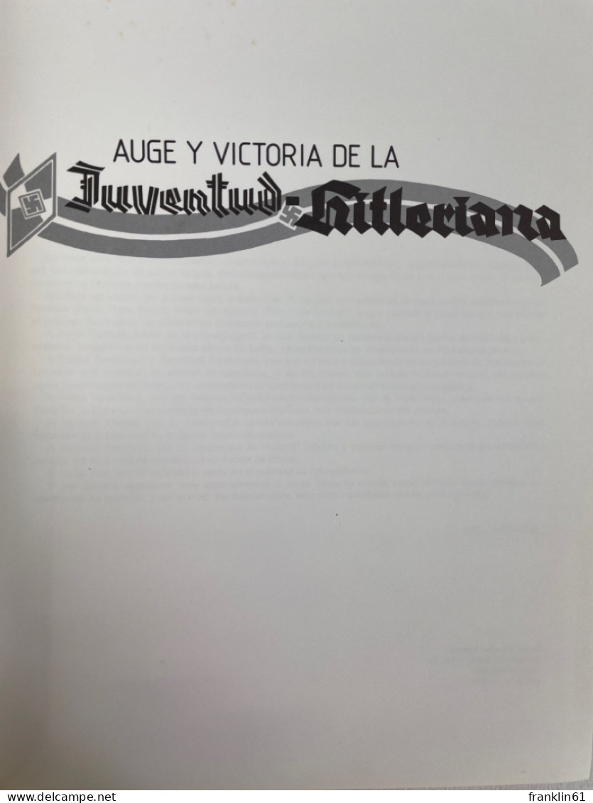 Auge Y Victoria De La Juventud Hitleriana. - 4. Neuzeit (1789-1914)