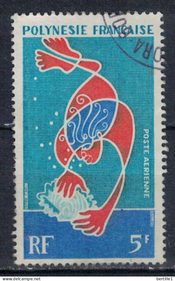 POLYNESIE FRANCAISE             N°  YVERT  PA 35  ( 4 ) OBLITERE    ( OB 11/ 30 ) - Used Stamps