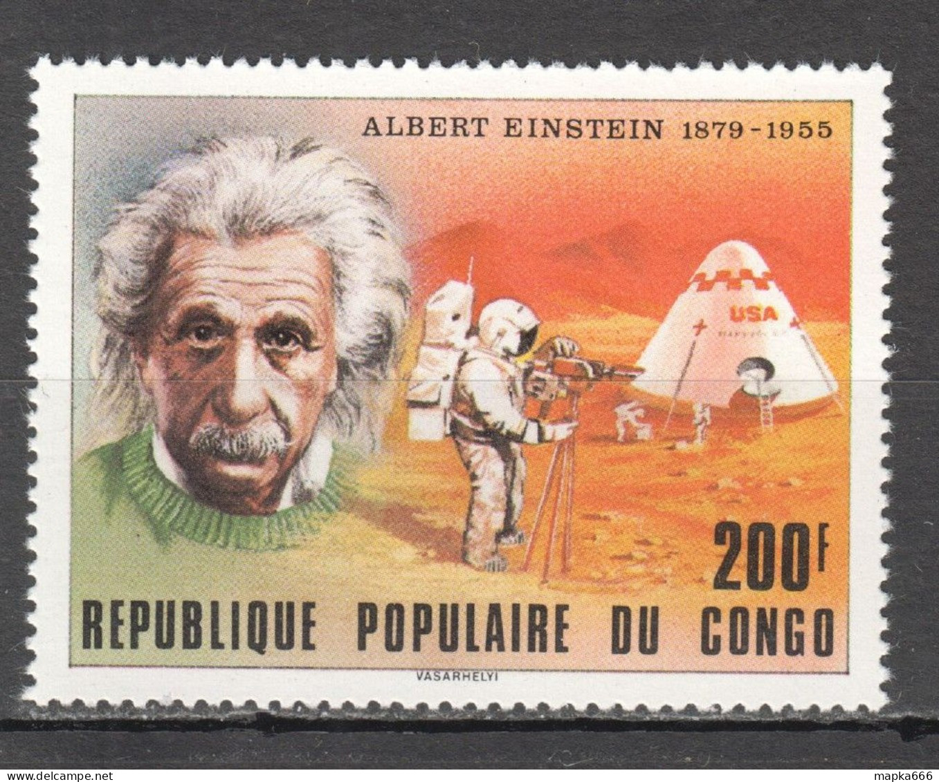 Fr409 1979 Congo Space Albert Einstein 1St Mnh - Albert Einstein
