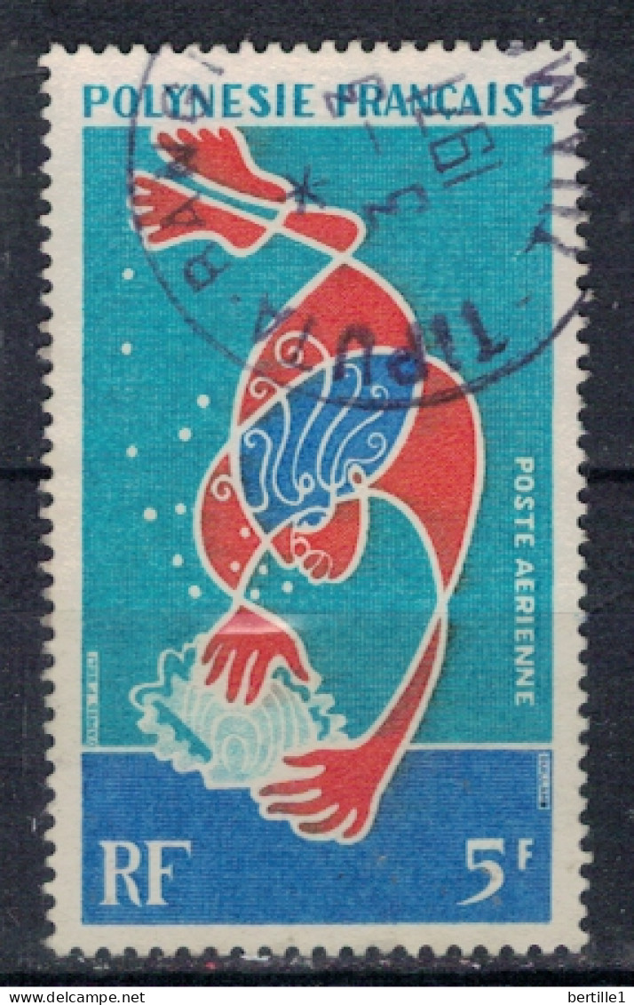 POLYNESIE FRANCAISE             N°  YVERT  PA 35  ( 12 ) OBLITERE    ( OB 11/ 30 ) - Used Stamps