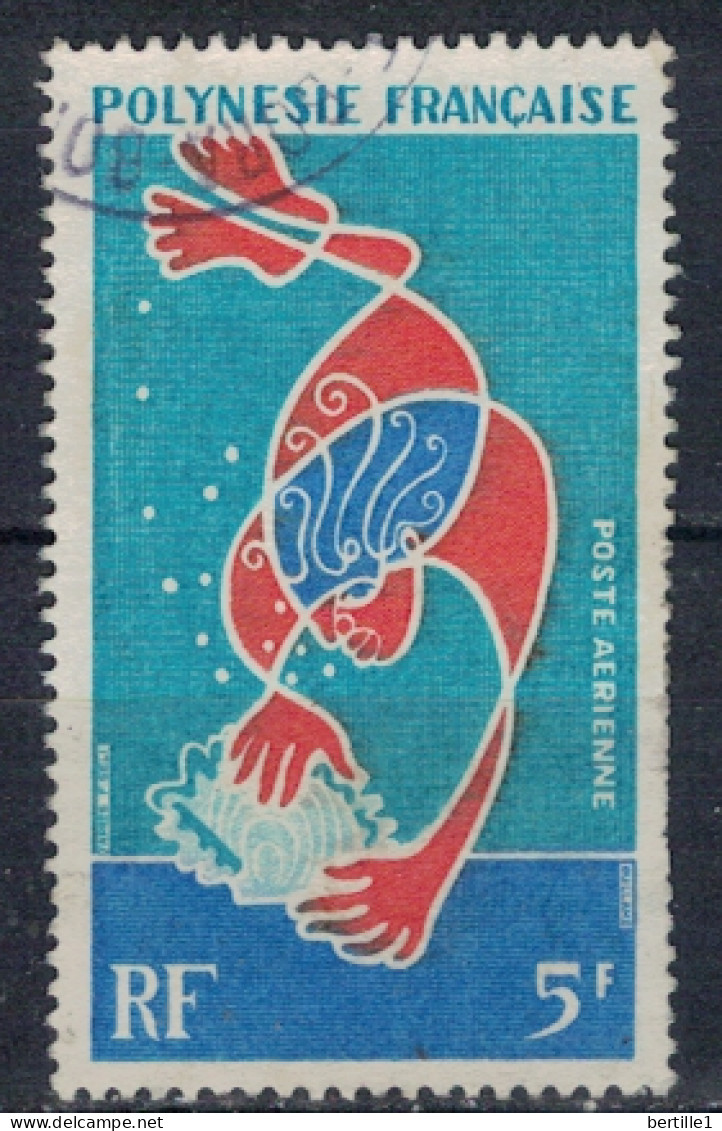 POLYNESIE FRANCAISE             N°  YVERT  PA 35  ( 14 ) OBLITERE    ( OB 11/ 30 ) - Used Stamps