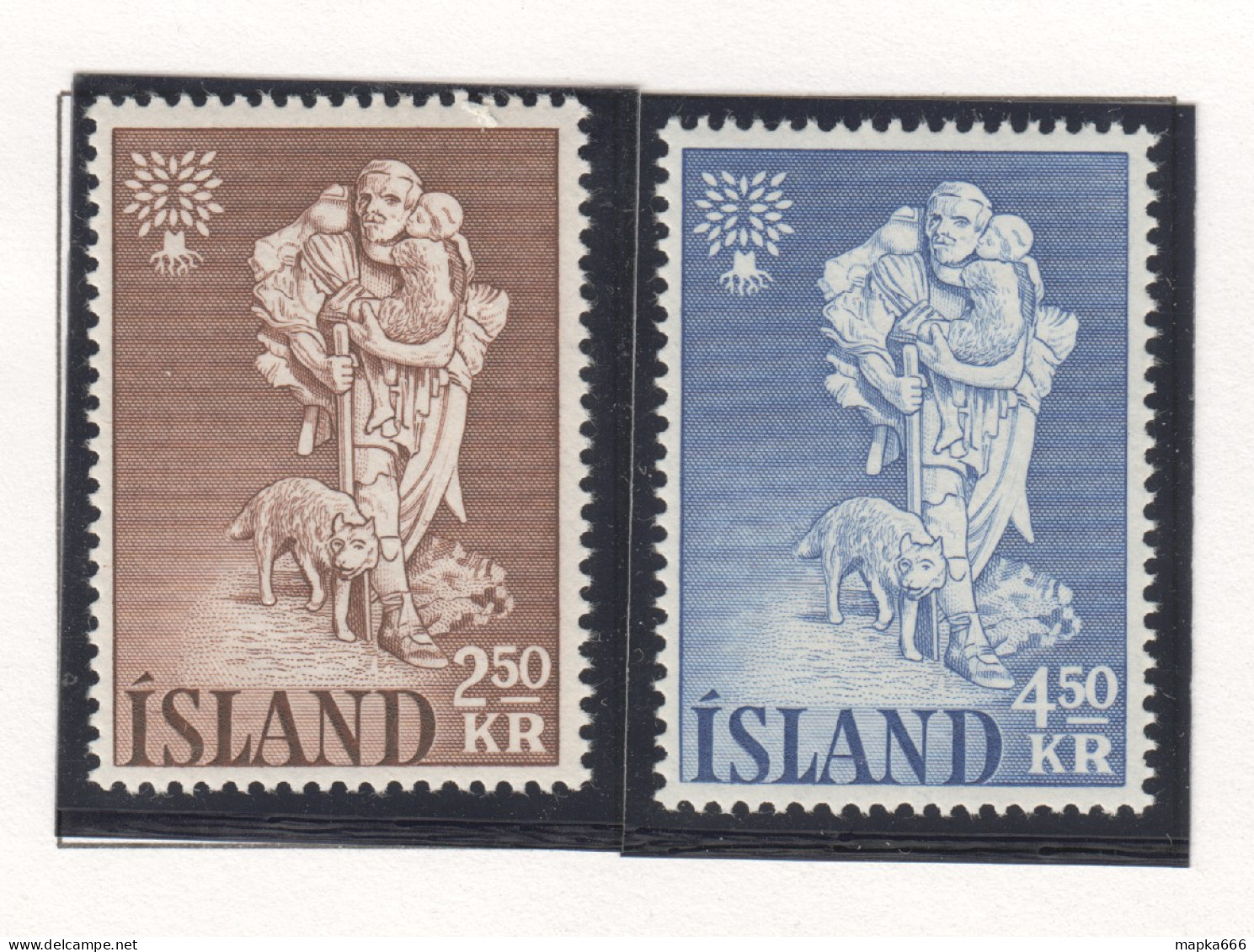 Sp704 1960 Iceland Einar Jonsson Michel #340,1 1Set Mnh - Neufs