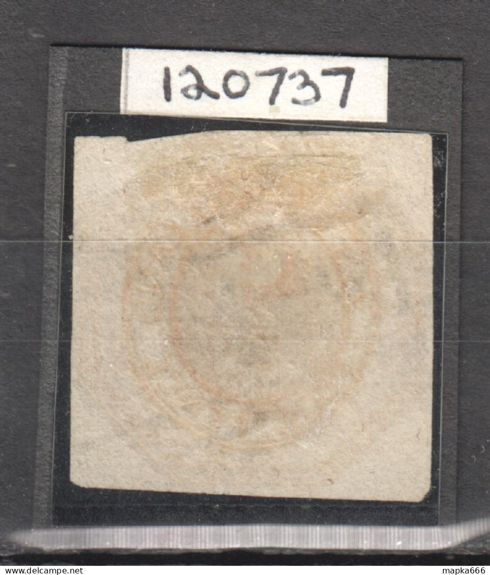 Tas001 1853 Australia Tasmania Four Pence Good Edges Gibbons Sg #10 425 £ 1St Used With Certificate - Oblitérés