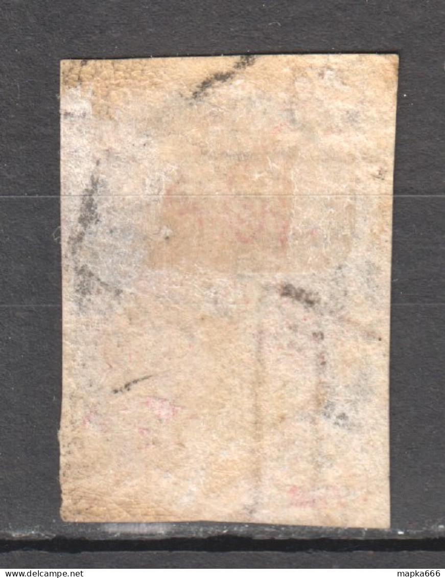 Tas016 1857 Australia Tasmania One Penny !!! Rare Dd Double Print Gibbons Sg #25 1St Used - Used Stamps
