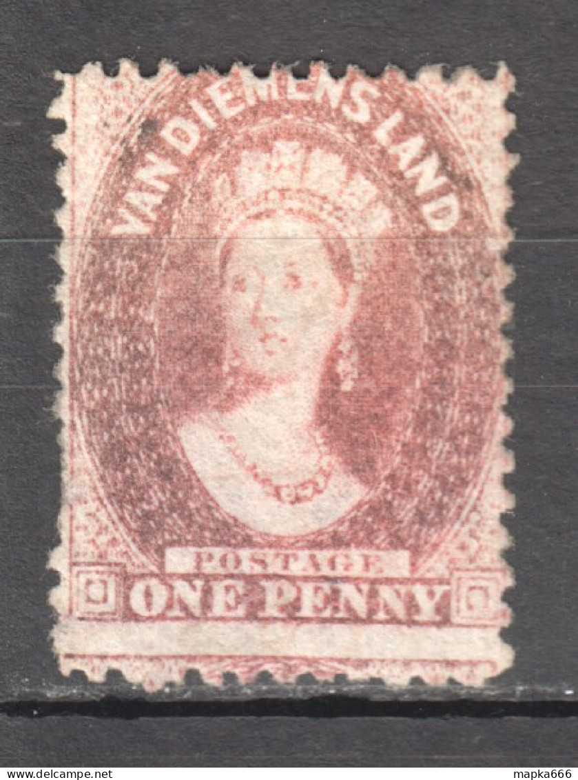Tas056 1865 Australia Tasmania One Penny Gibbons Sg #69 170 £ 1St Lh - Autres & Non Classés