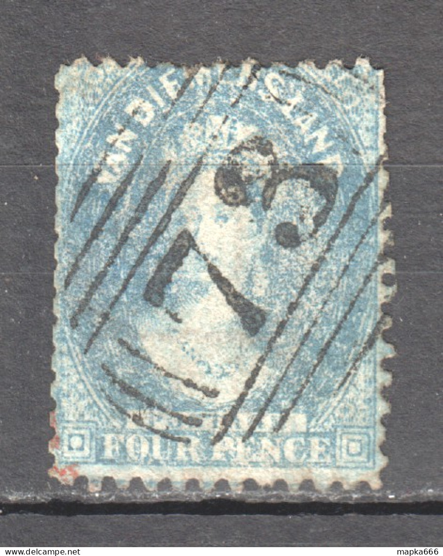 Tas072 1865 Australia Tasmania Four Pence Rare Perf 11.5 Stamped 73 Prossers Plains (Buckland) 1St Used - Used Stamps