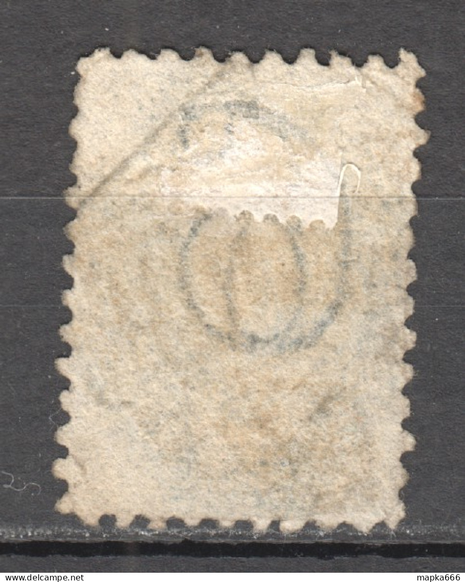 Tas079 1864 Australia Tasmania Six Pence Gibbons Sg #64 25 £ 1St Used - Used Stamps