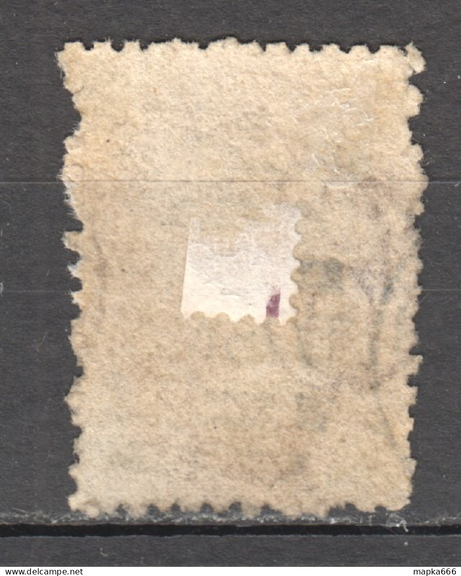 Tas097 1865 Australia Tasmania Six Pence Gibbons Sg #76 42 £ 1St Used - Used Stamps