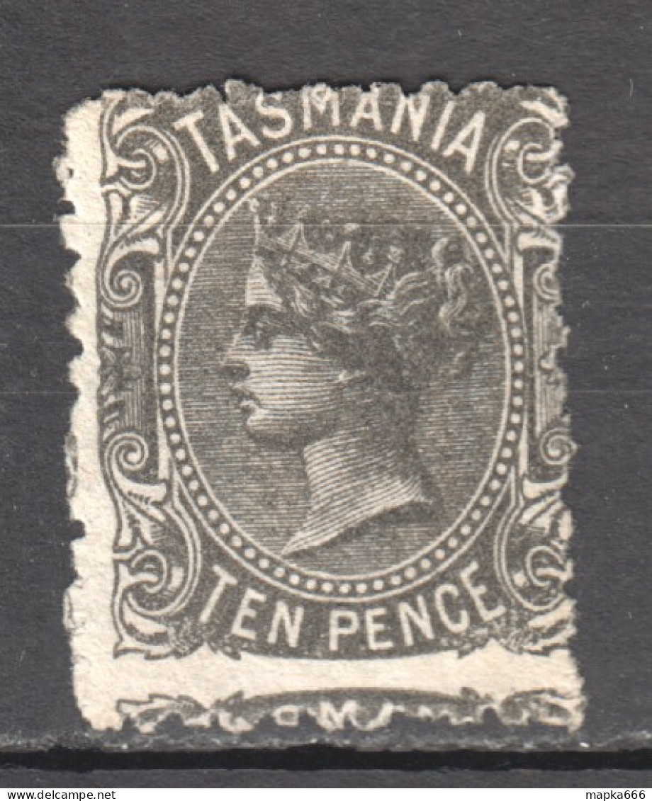 Tas108 1871 Australia Tasmania Inverted Watermark Post Office Gibbons Sg #134 50 £ 1St Lh (*) Perforation Mistake - Autres & Non Classés