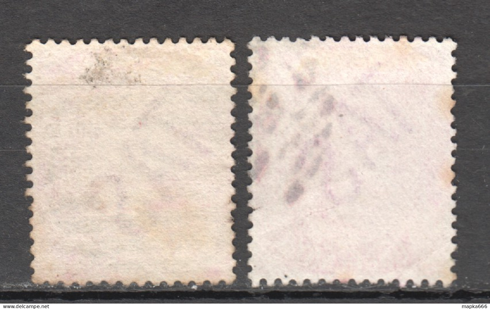 Tas127 1878 Australia Tasmania One Penny Gibbons Sg #156 2St Used Different Tints - Used Stamps