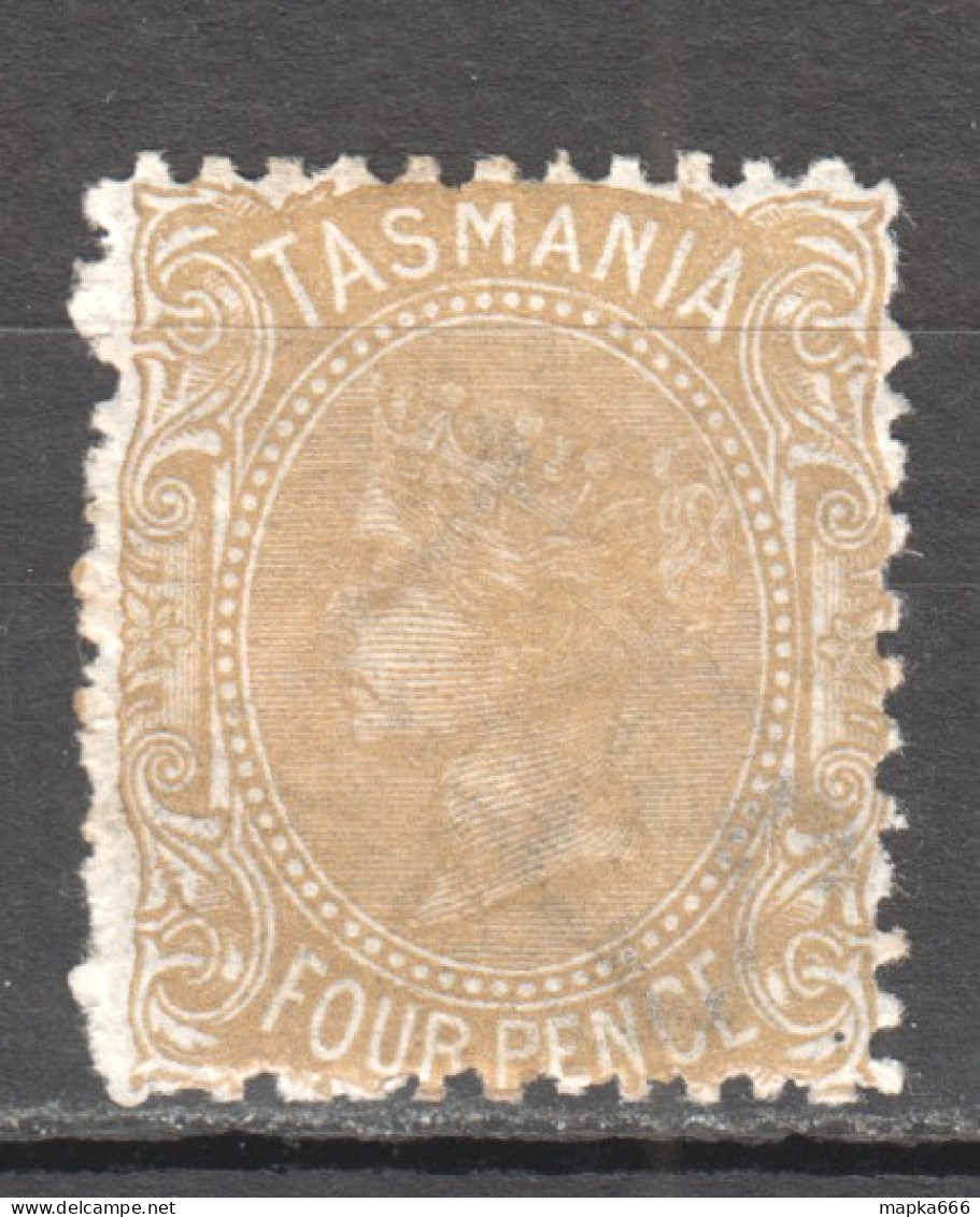 Tas143 1891 Australia Tasmania Four Pence Gibbons Sg #174 24 £ 1St Lh - Other & Unclassified