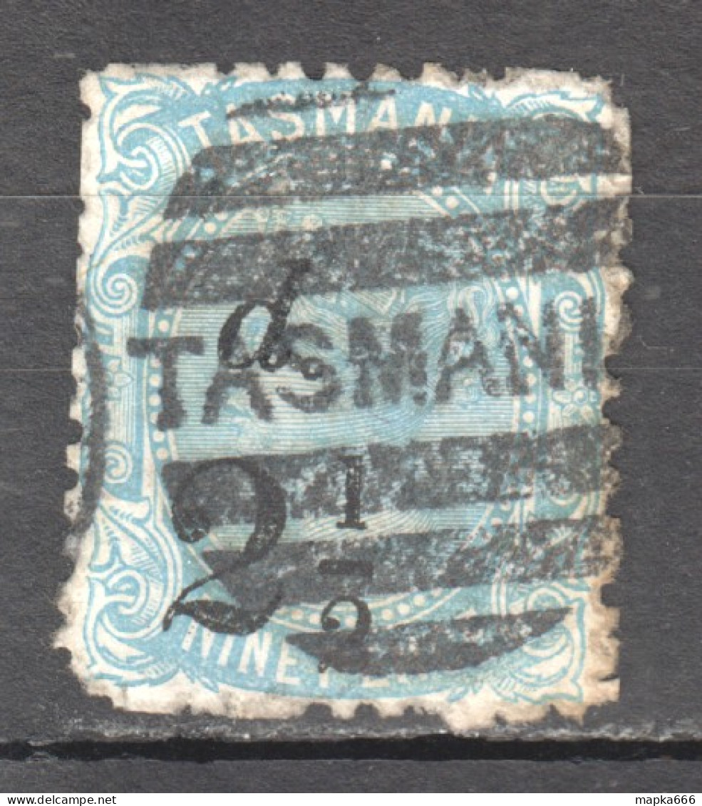 Tas156 1891 Australia Tasmania Nine Pence Gibbons Sg #168 1St Used - Used Stamps