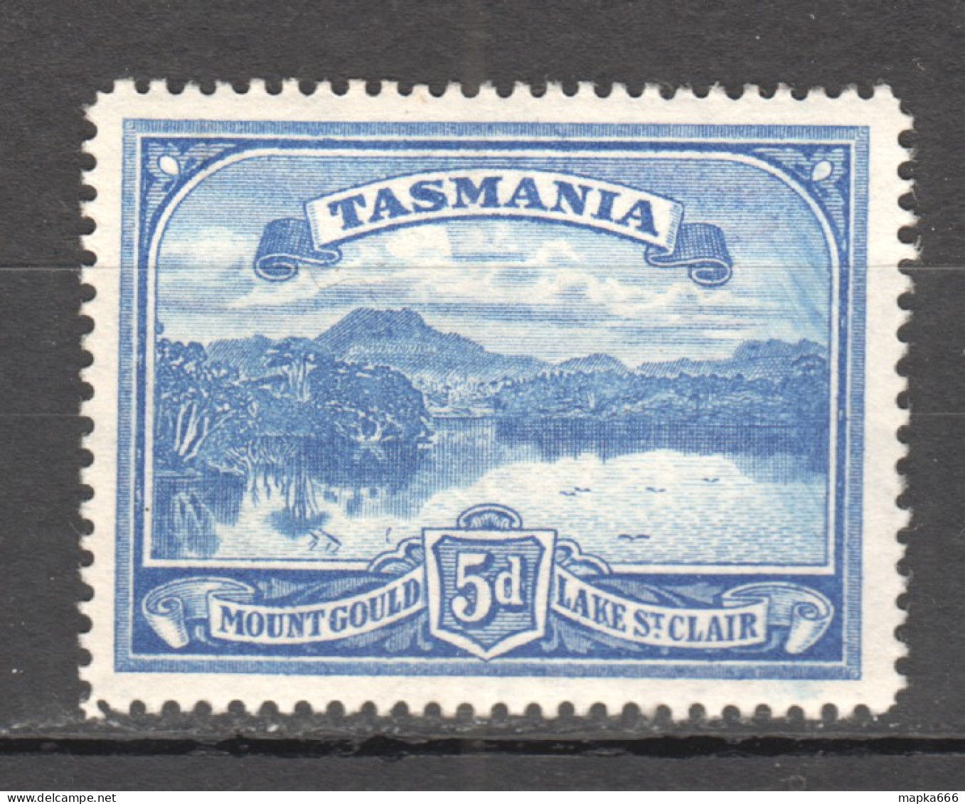 Tas187 1899 Australia Tasmania Mount Gould Lake St Clair Gibbons Sg #235 38 £ 1St Lh - Other & Unclassified