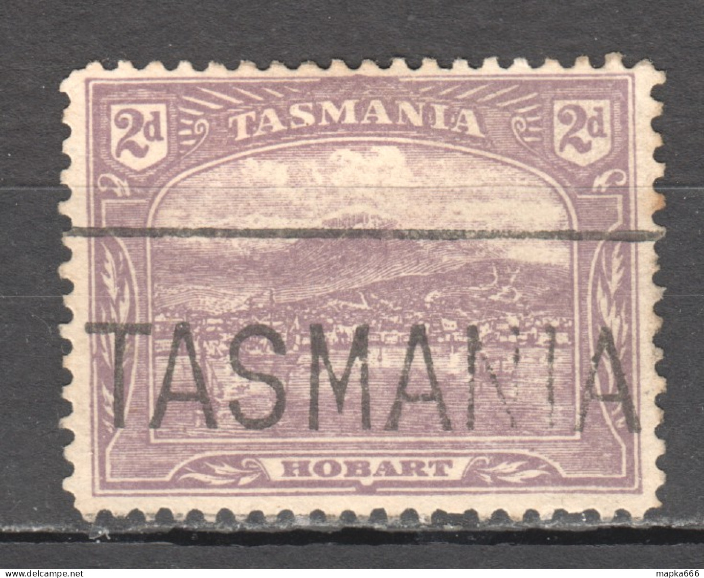 Tas197 1911 Australia Tasmania Perf 11 Hobart Gibbons Sg #259 1St Used - Oblitérés