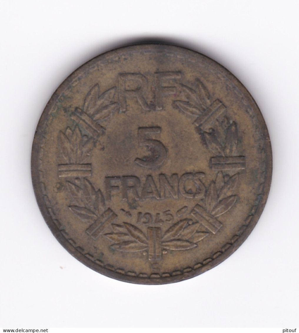 5 Francs 1945 C  TTB - 5 Francs