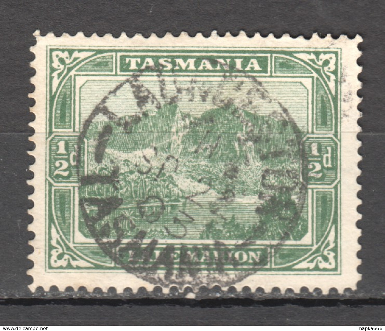 Tas206 1902 Australia Tasmania Lake Marion Gibbons Sg #237 1St Used - Used Stamps