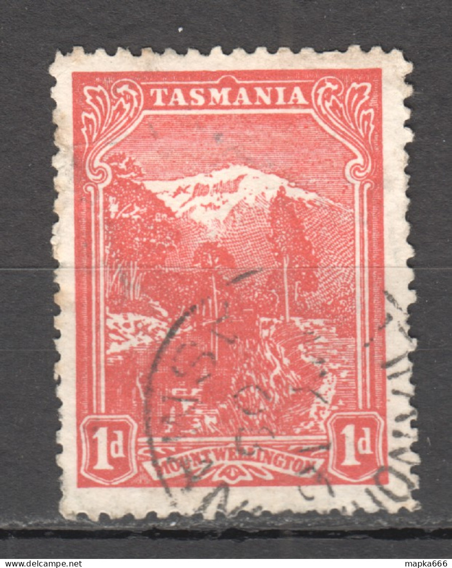 Tas215 1907 Australia Tasmania Watermark Sideways Gibbons Sg #250E 1St Used - Used Stamps