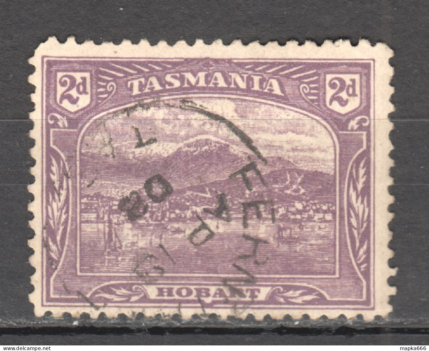 Tas219 1911 Australia Tasmania Gibbons Sg #259 1St Used - Usados