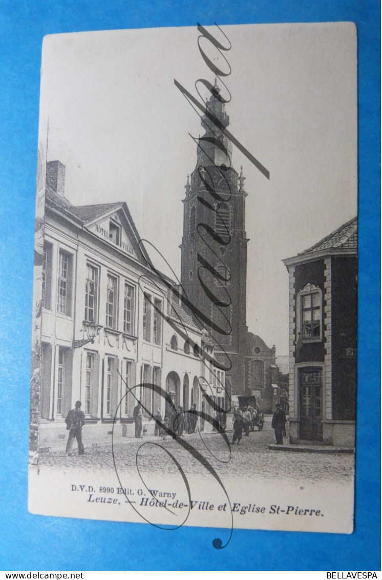 Leuze Hotel De Ville Et  Eglise Gemeentehuis - Leuze-en-Hainaut