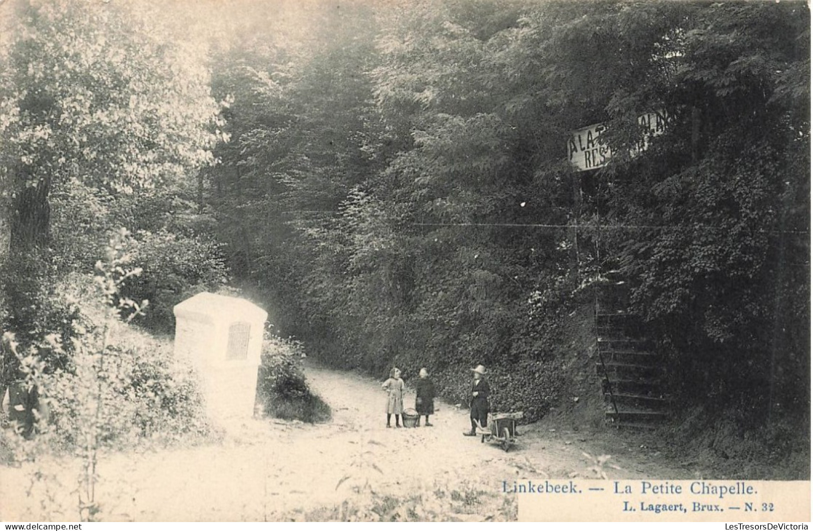 Belgique - Linkebeek - La Petite Chapelle - Lagaert - Animé - Oblitéré étoile - Carte Postale Ancienne - Linkebeek