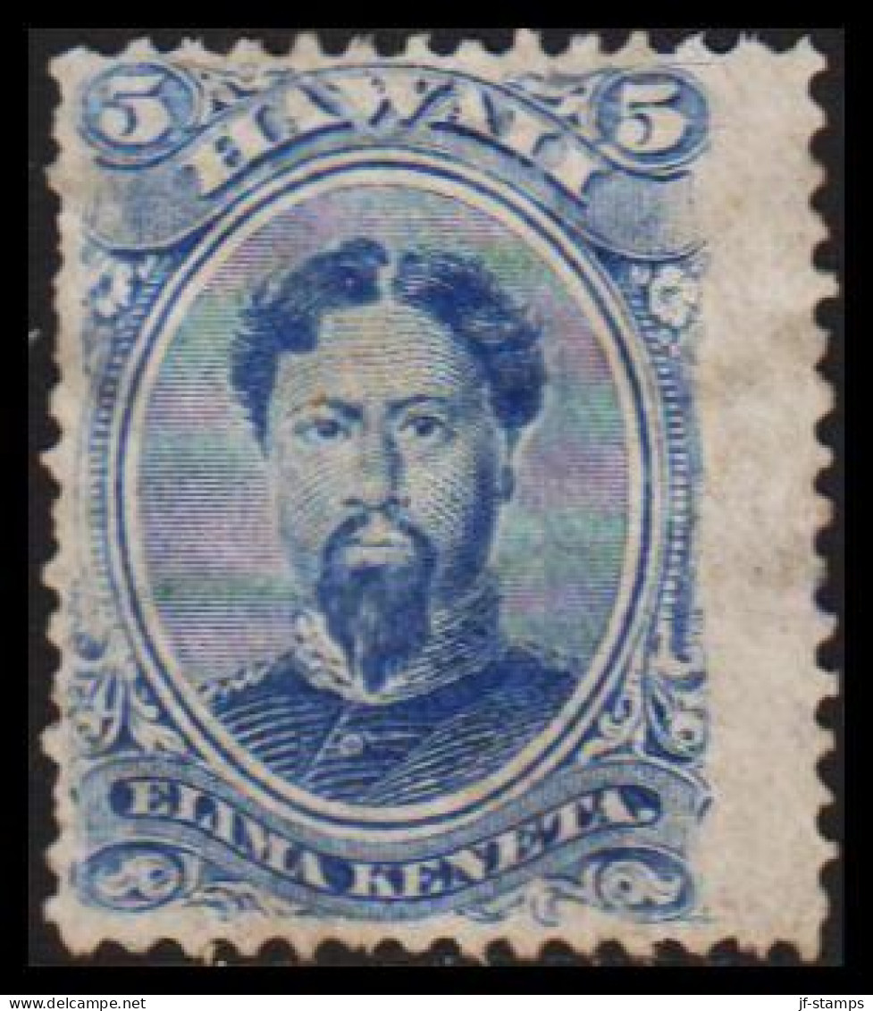 1866. HAWAII. Kamehameha IV. 5 C ELIMA KENATA. No Gum. (Michel 17) - JF534886 - Hawaï