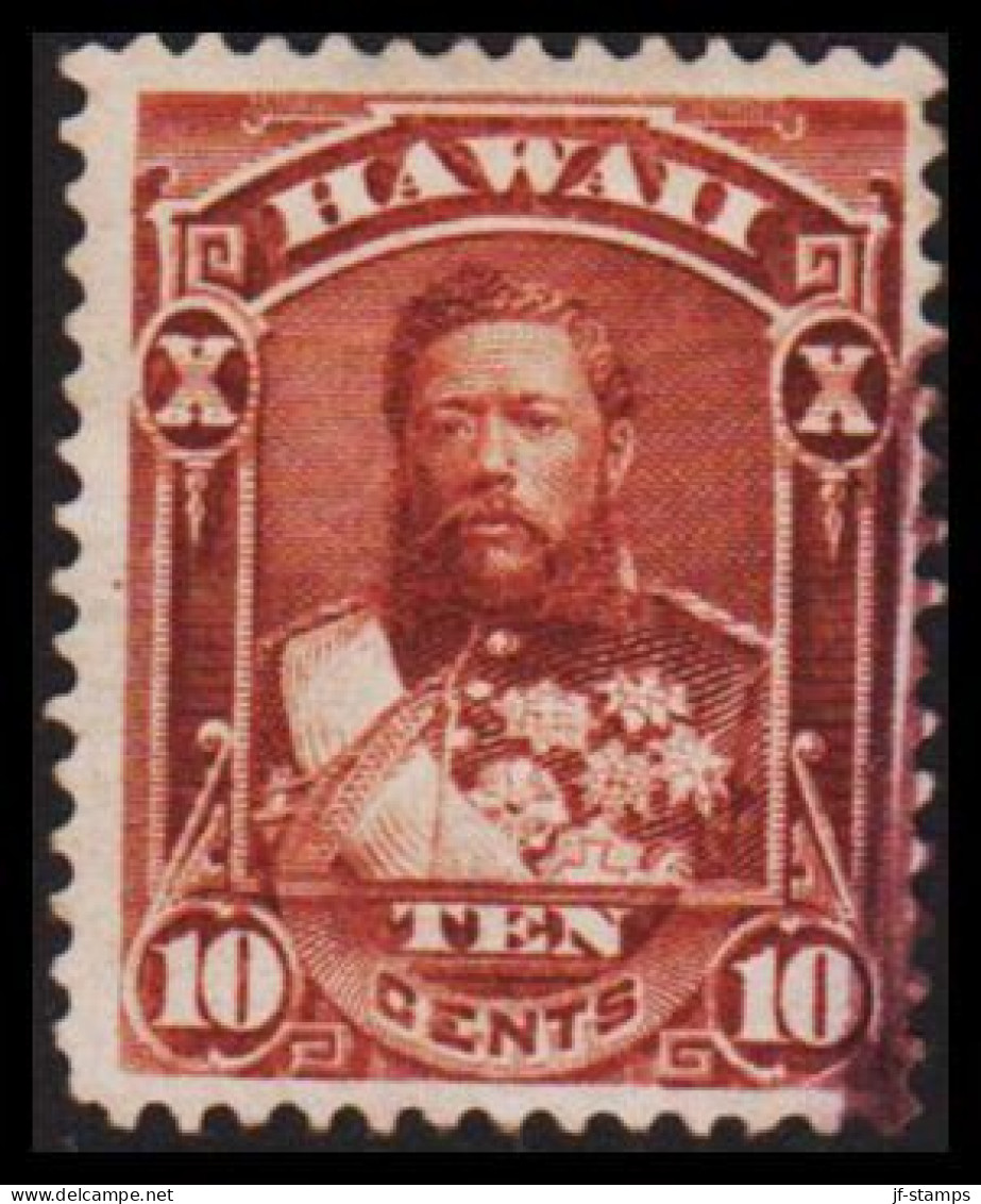 1884. HAWAII. Kalakaua 10 CENTS.  (Michel 35) - JF534899 - Hawaï