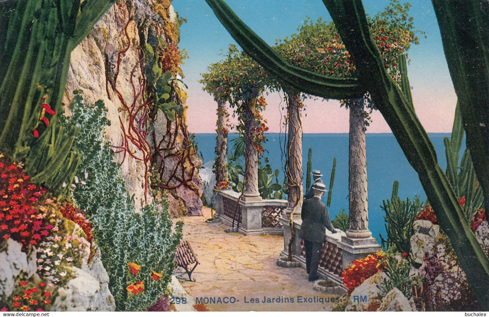 Ungelaufene Ansichtskarte Monaco - Les Jardins Exotiques - Exotic Garden