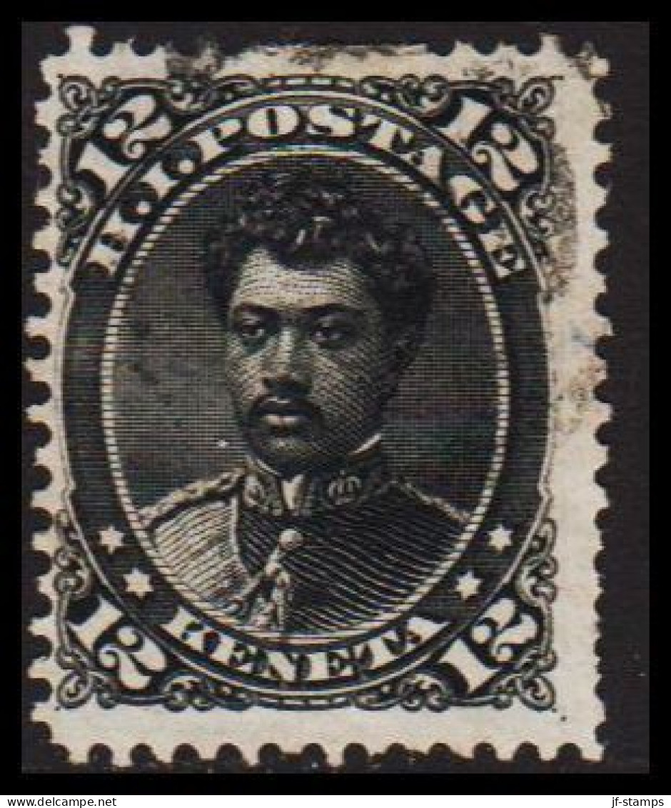 1871-1886. HAWAII. Leleiohoku 12 C.  (Michel 22) - JF534914 - Hawai