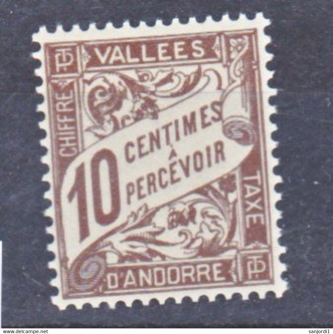 Andorre Taxe 18   Neuf ** TB MNH Sin Charnela Cote 12 - Ungebraucht