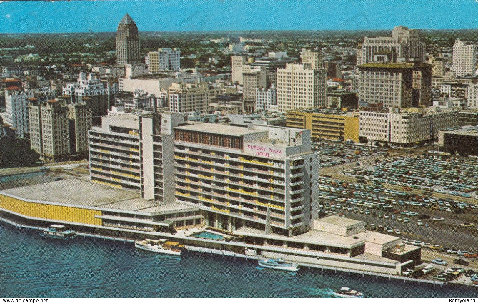 CARTOLINA  MIAMI,FLORIDA,STATI UNITI-DUPONT PLAZA HOTEL-VIAGGIATA 1961 - Miami