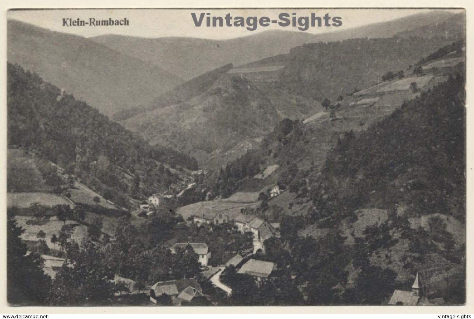 Klein Rumbach - Haut Rhin / France: Total View - Field Post (Vintage PC 1915) - Sainte-Croix-aux-Mines