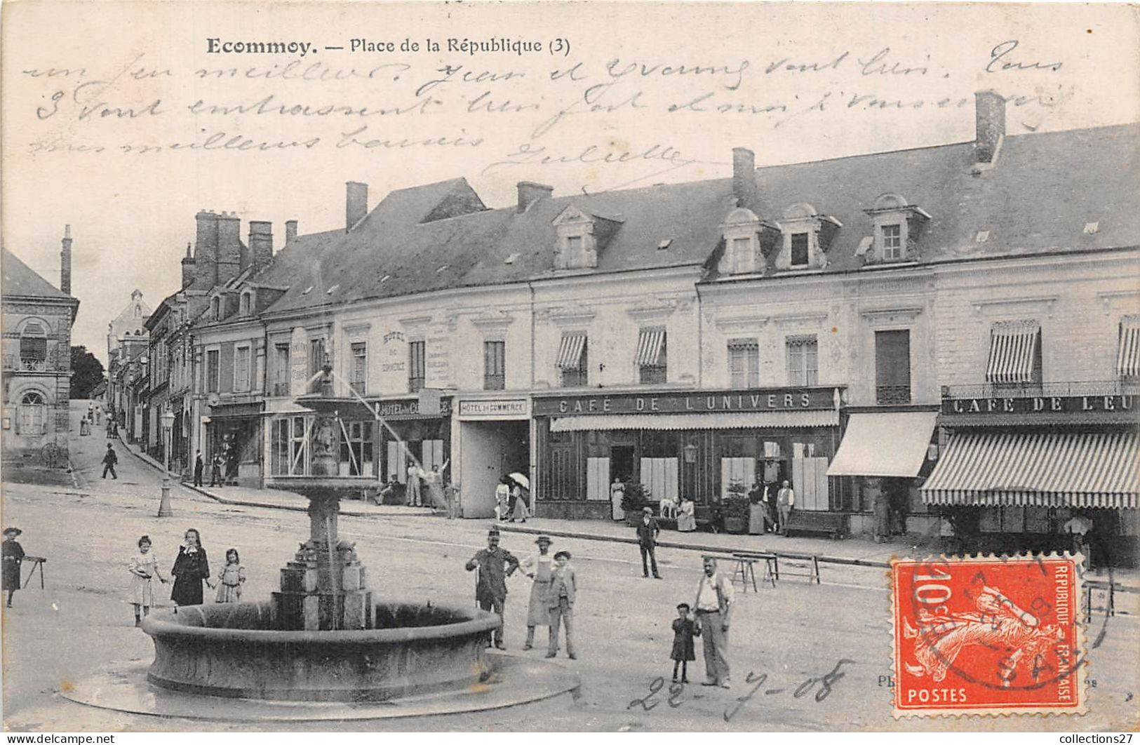 72-ECOMMOY- PLACE DE LA REPPUBLIQUE - Ecommoy