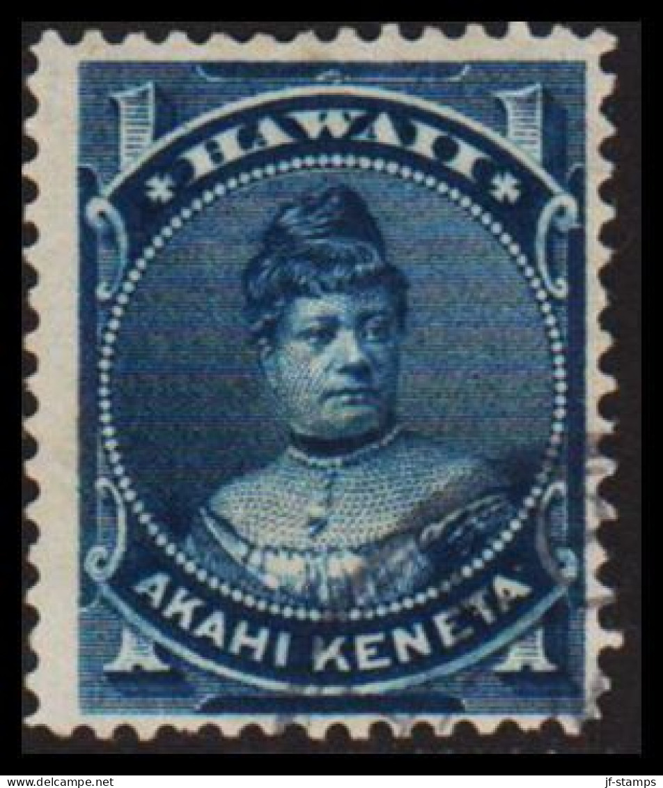 1882. HAWAII. Likelike 1 CENTS. AKAHI KENATA.  (Michel 24) - JF534918 - Hawaï