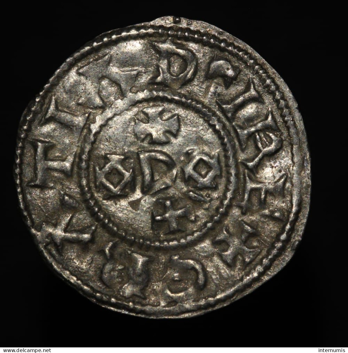 RARE France, EUDES (ODON), Denier Carolingien Royal (Carolingian Denier), (887-898), Limoges, Argent (Silver), SUP (AU) - 888-898 Oddone Di Francia 