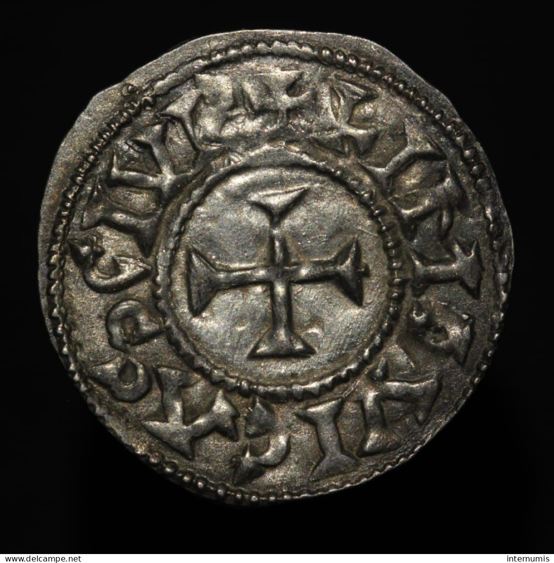 RARE France, EUDES (ODON), Denier Carolingien Royal (Carolingian Denier), (887-898), Limoges, Argent (Silver), SUP (AU) - 888-898 Odo