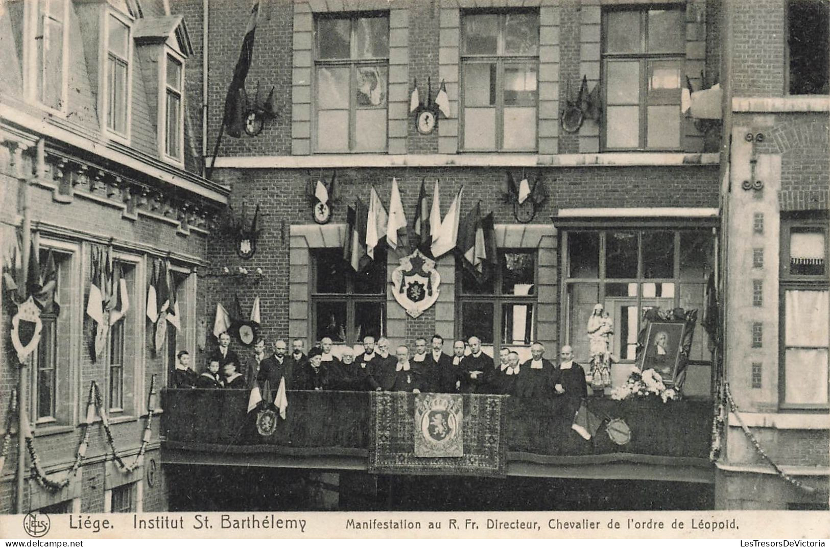 Belgique - Liège - Institut Saint Barthélémy - Manifestation Au R. Fr. Directeur - Carte Postale Ancienne - Liege