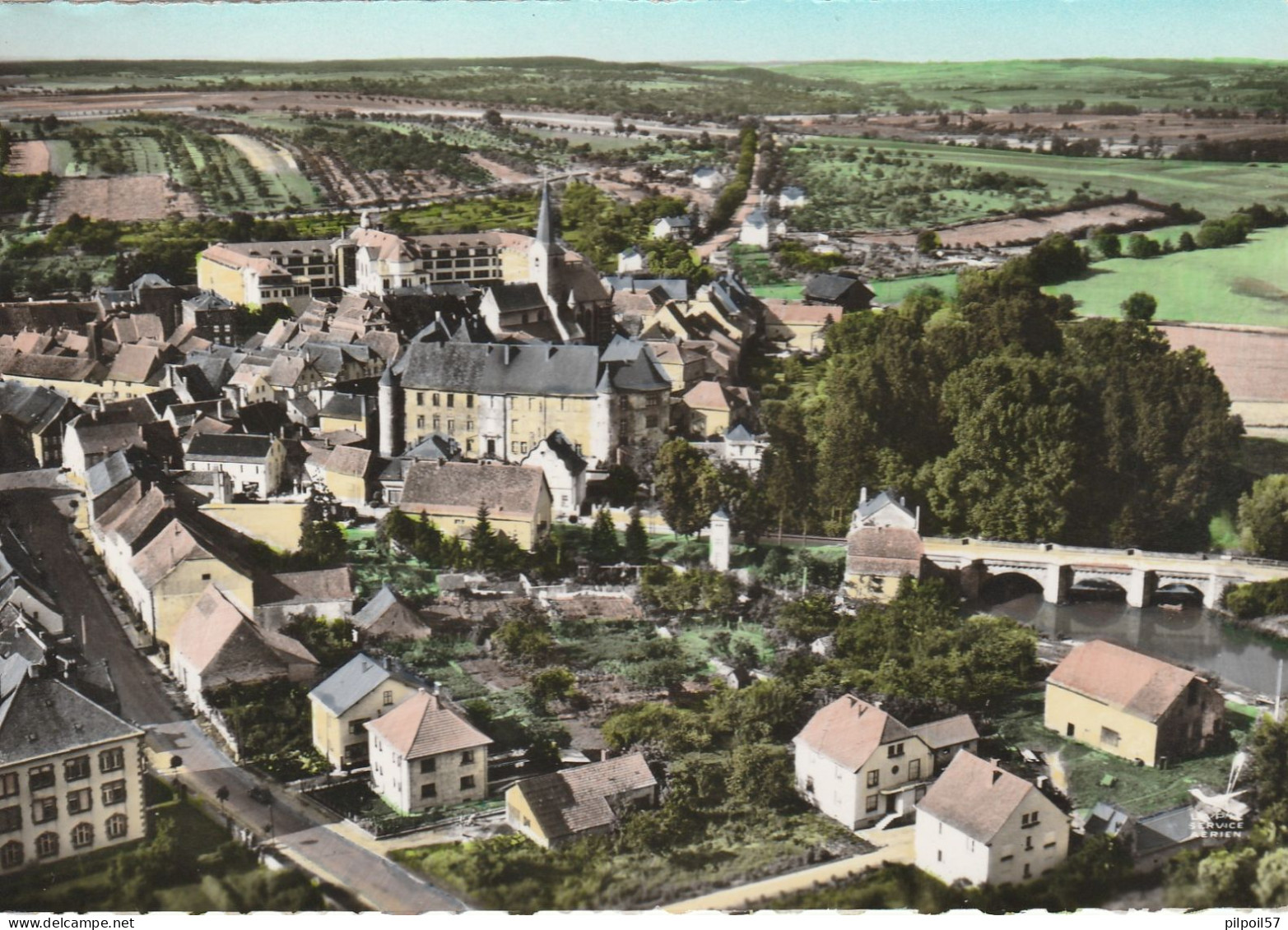 57 - FENETRANGE - Vue Générale - Série En Avion Au Dessus De  (CPSM 10,5X15) - Fénétrange