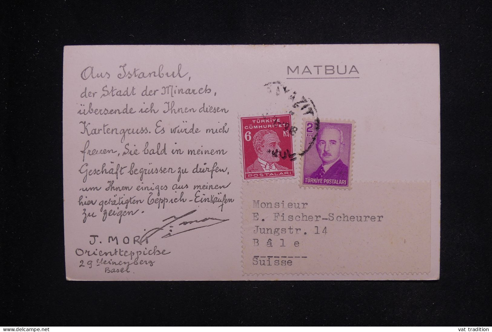 TURQUIE - Carte Postale De Istanbul Pour La Suisse- L 144587 - Brieven En Documenten