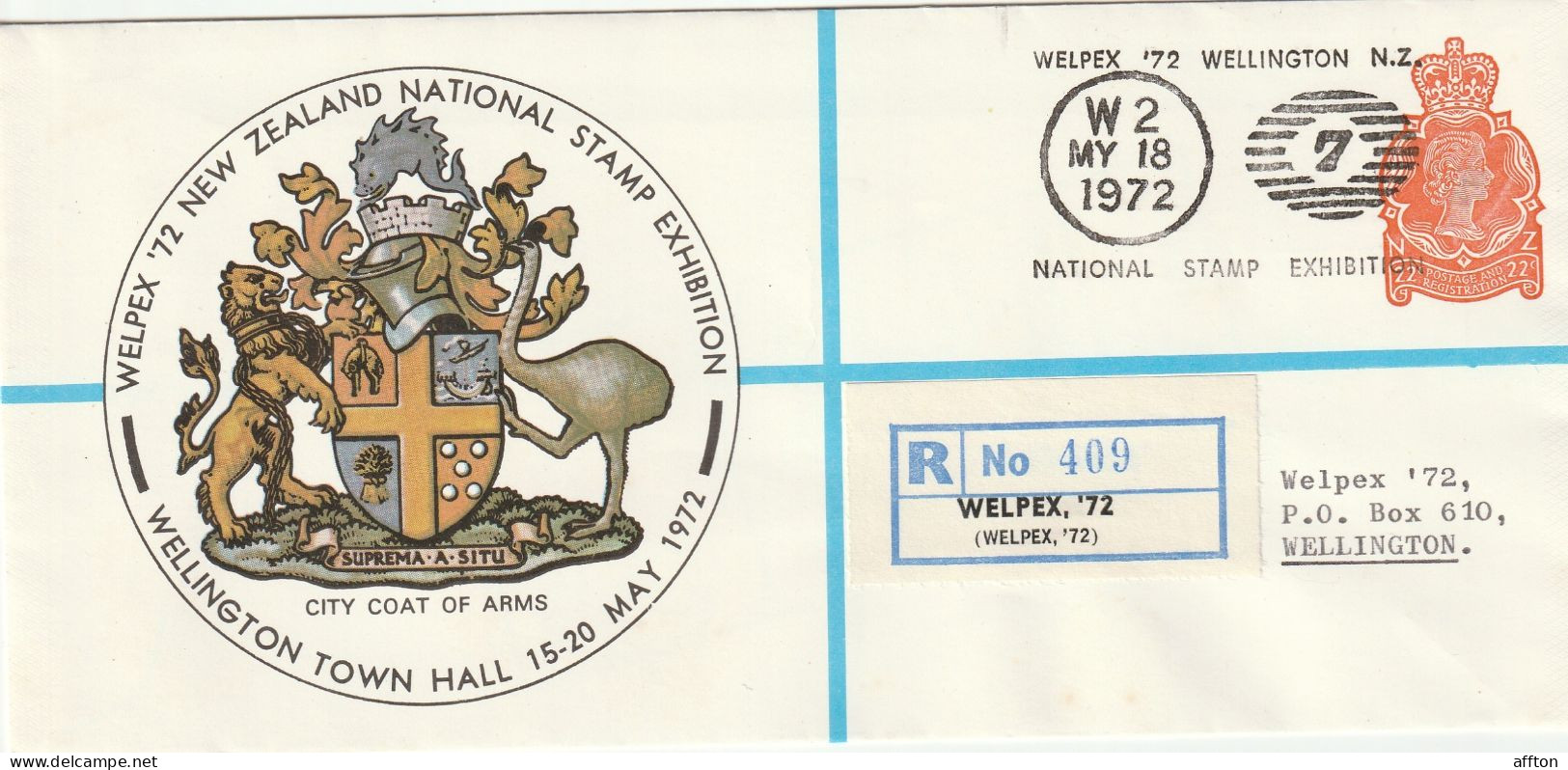 New Zealand Cover Mailed - Entiers Postaux