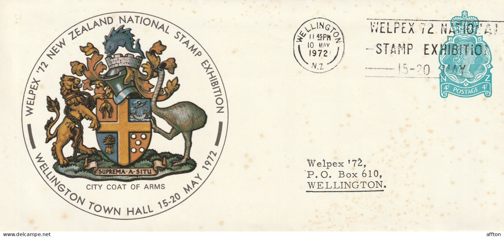 New Zealand Cover Mailed - Entiers Postaux