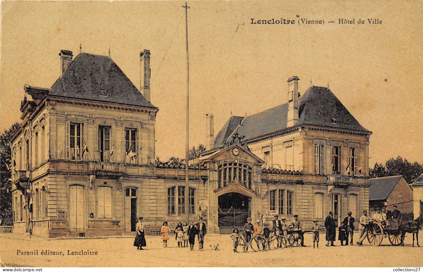 86-LENCLOITRE- L'HÔTEL DE VILLE - Lencloitre