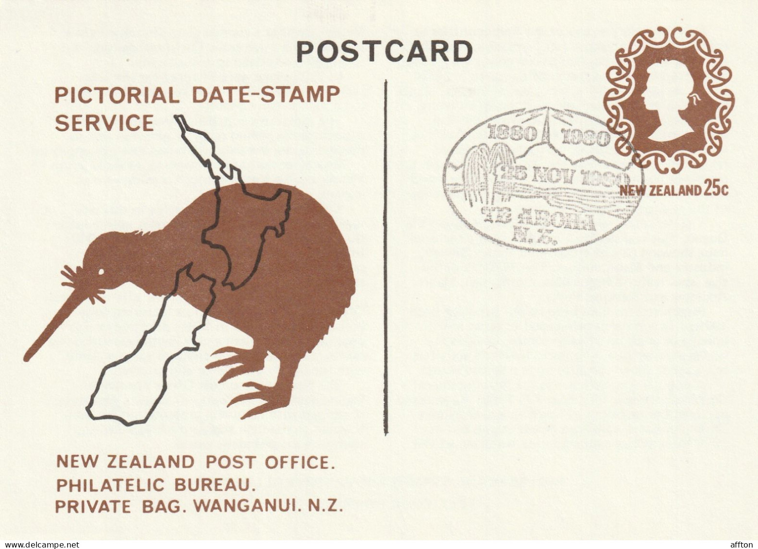 New Zealand Card Cancel - Enteros Postales