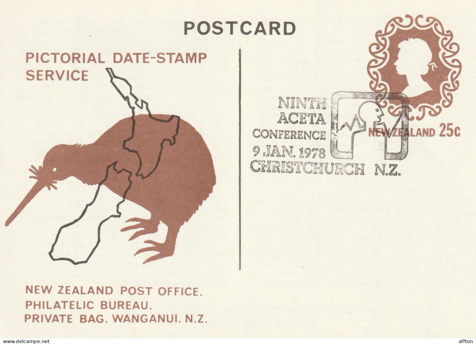 New Zealand Card Cancel - Enteros Postales