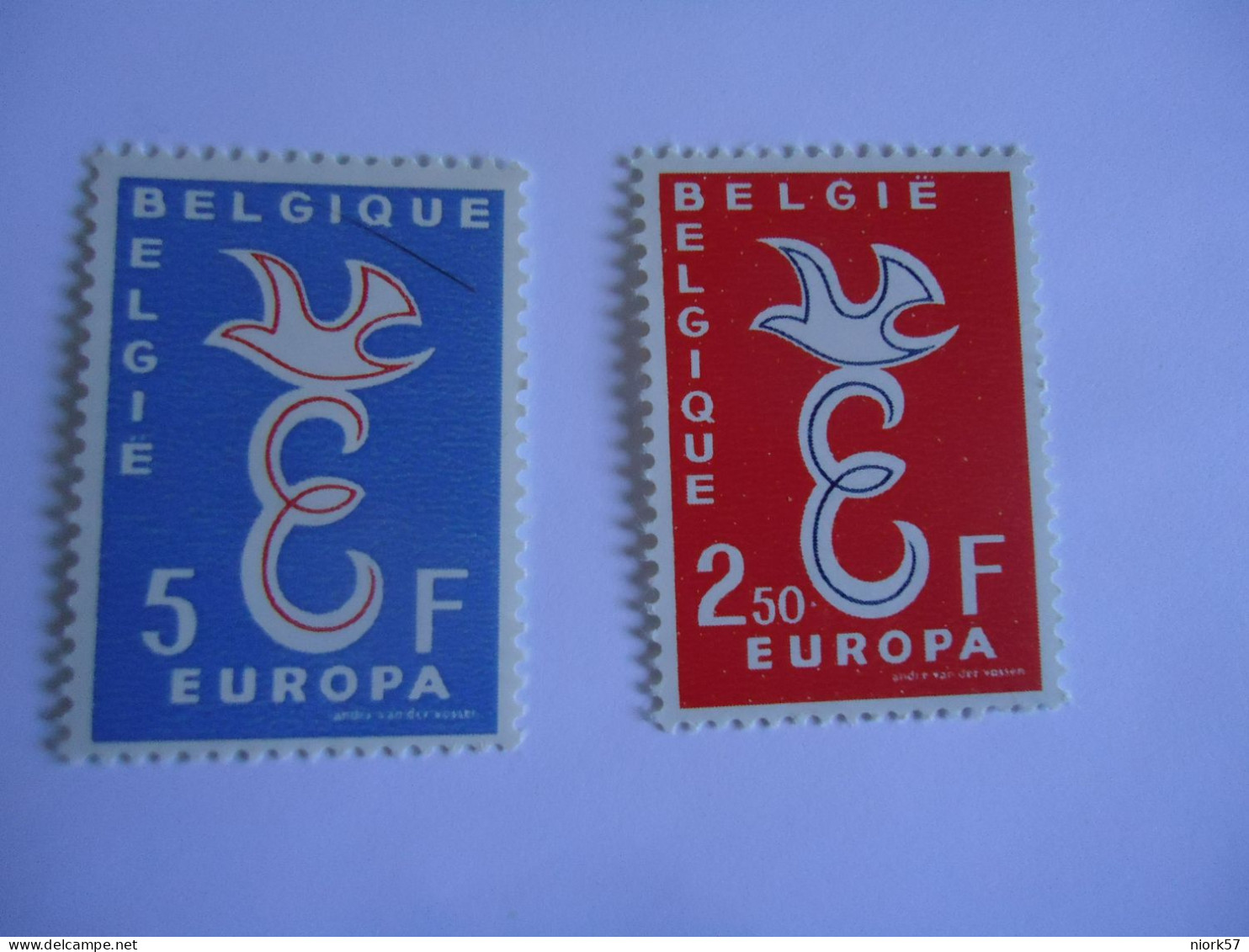 BELGIUM   MNH  STAMPS   EUROPA 1958 - 1958