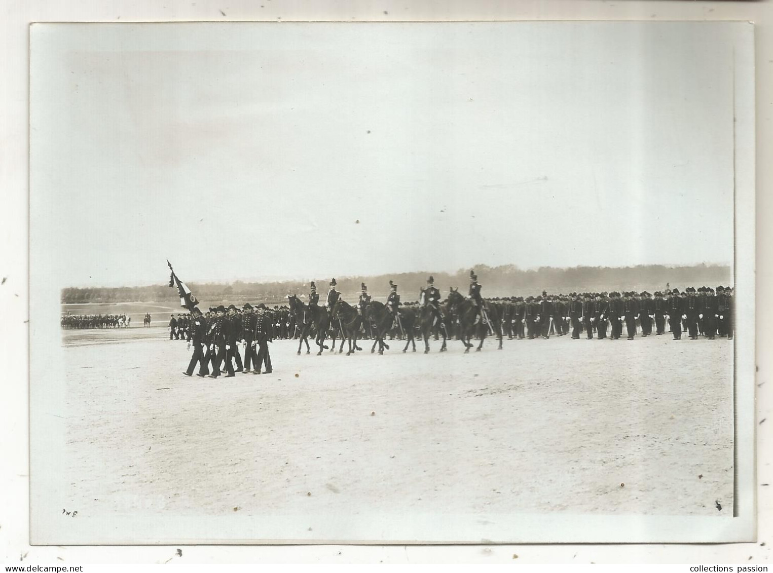 Photographie M. ROL, Paris, 180 X 130 Mm, Militaria , Militaires , Défilé, école Polytechnique, 2 Scans, Frais Fr 1.85 E - Guerra, Militari